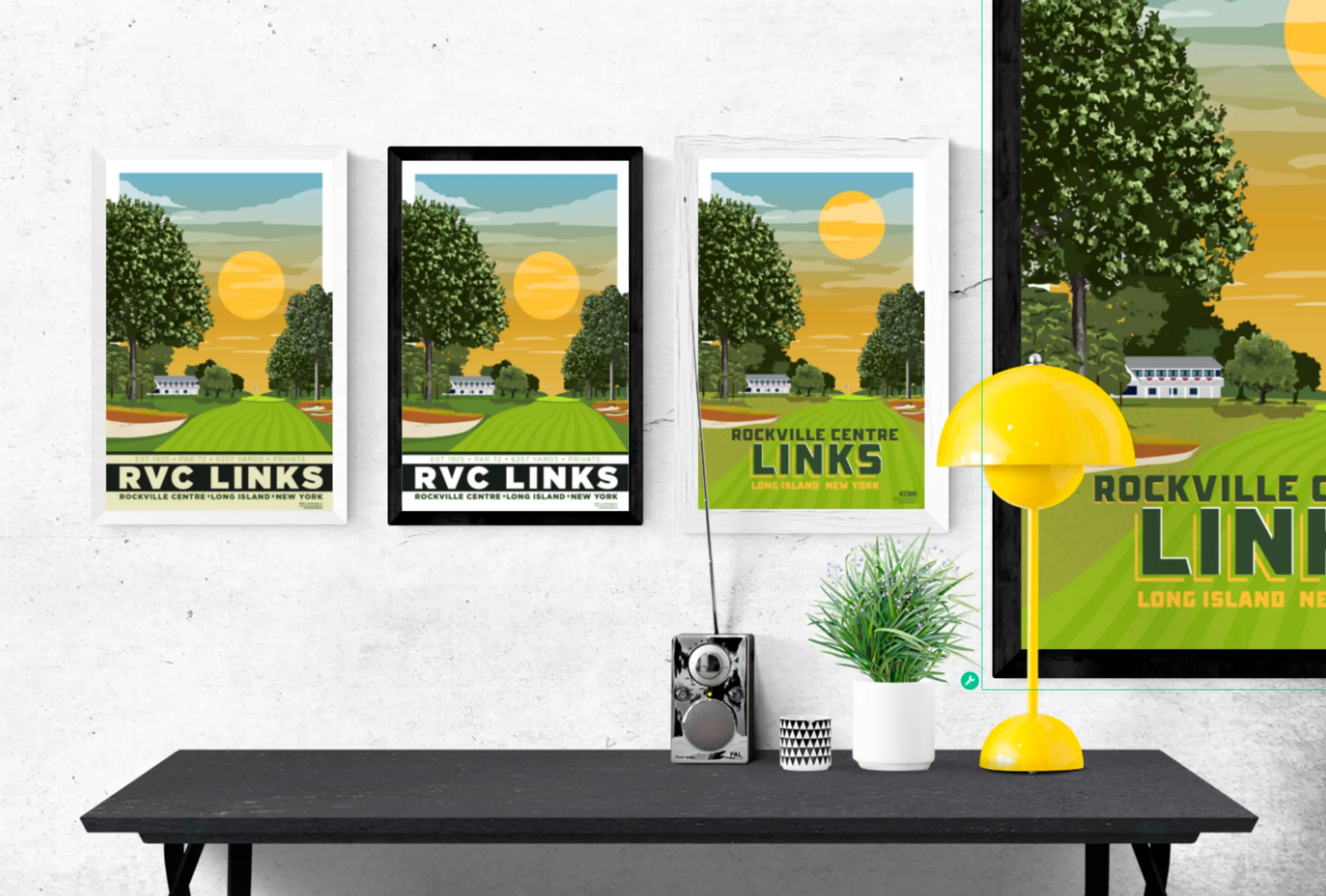 RVC LINKS Golf Course Illustration