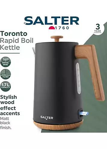 Salter Toronto Rapid Boil Kettle - Black | Kaleidoscope