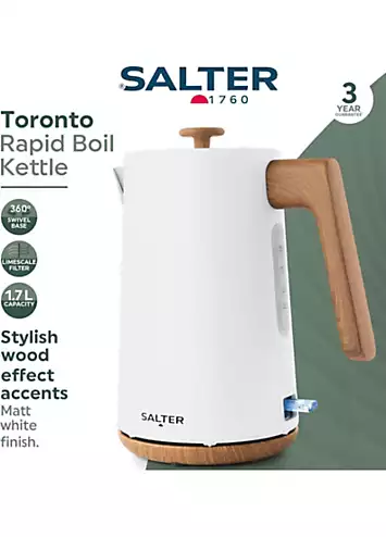 Salter Toronto Rapid Boil Kettle - White | Kaleidoscope