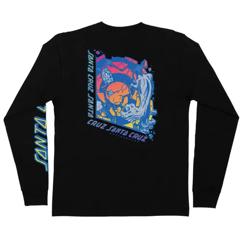 Santa Cruz Skateboards Longsleeve Shirt Roskopp Break Black