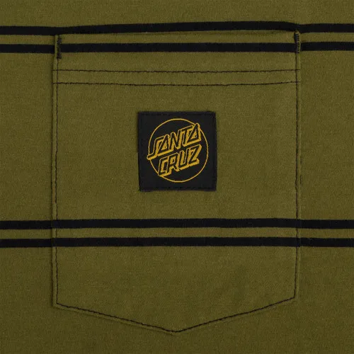 Santa Cruz Skateboards Shirt Saga OD Green