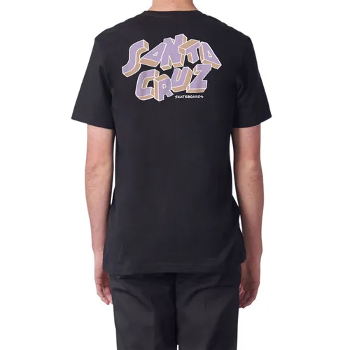 Santa Cruz Skateboards Shirt Scattered Strip Black