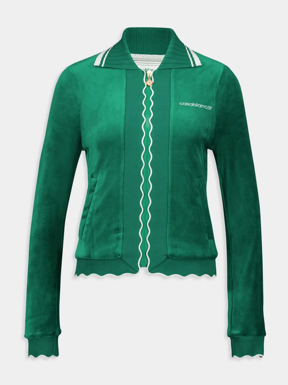 Scalloped Track Jacket