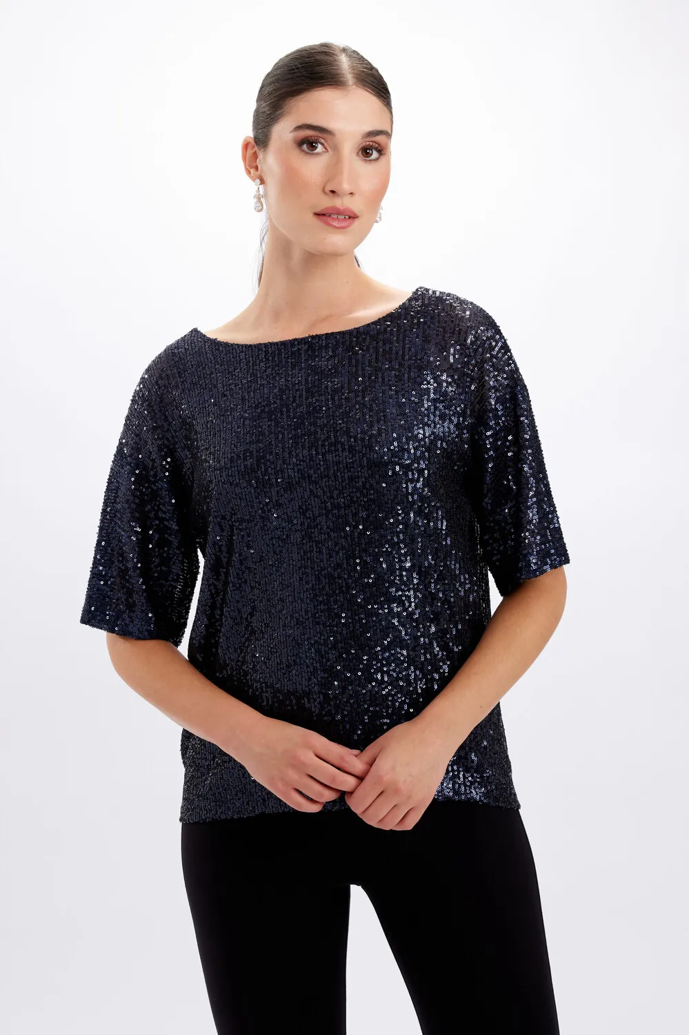 Sequined Pullover For Parties Style 234216