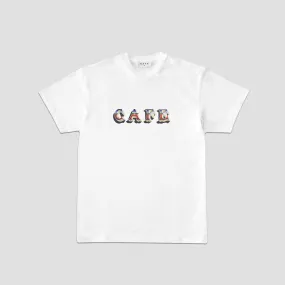 Skateboard Cafe "Mr Finbar" T-Shirt White