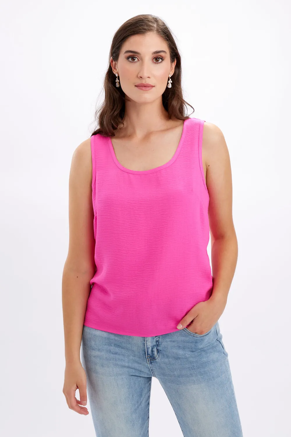 Sleeveless Scoop Neck Pullover Style 6281246416