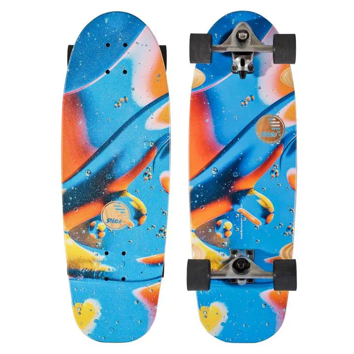 SLIDE SURFSKATE Sea Psychedelic COMPLETE SKATEBOARD