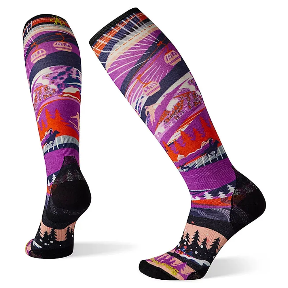 Smartwool Ski Zero Cushion Skication Print OTC Womens