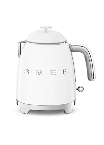 SMEG KLF05WHUK Retro 50’s Style 0.8L Mini Kettle - White | Kaleidoscope