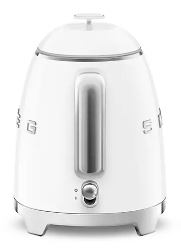 SMEG KLF05WHUK Retro 50’s Style 0.8L Mini Kettle - White | Kaleidoscope