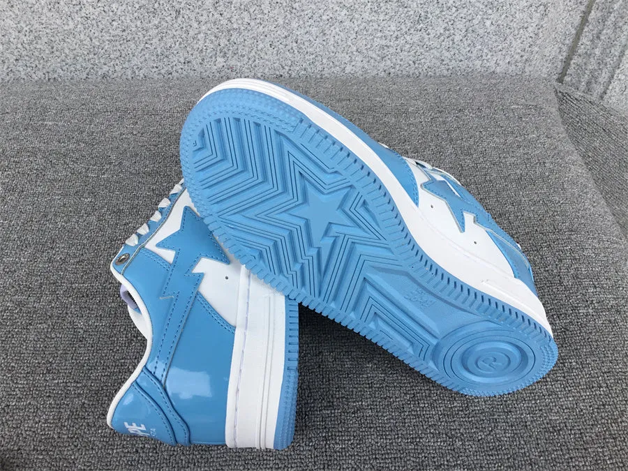 Sneakers White & Light Blue