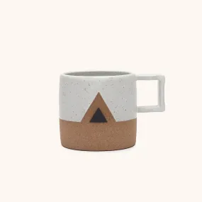 Speckled Mug - White with Black Mountain