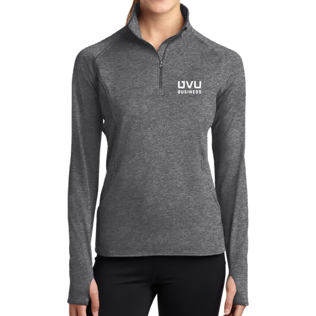 Sport-Tek Ladies Sport-Wick Stretch 1/2-Zip Pullover - UVU Business