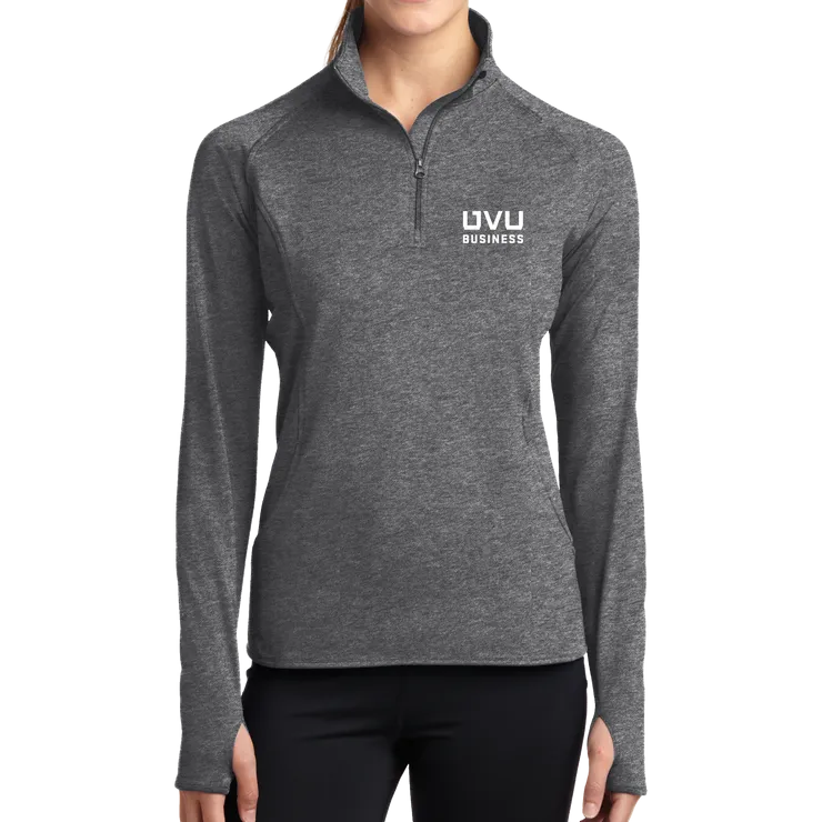 Sport-Tek Ladies Sport-Wick Stretch 1/2-Zip Pullover - UVU Business