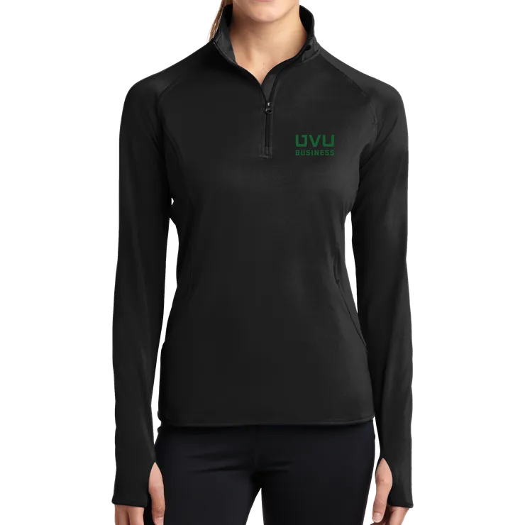 Sport-Tek Ladies Sport-Wick Stretch 1/2-Zip Pullover - UVU Business