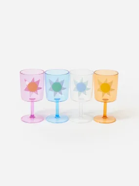     SUNNYLIFE  Poolside Wine Glass Set    