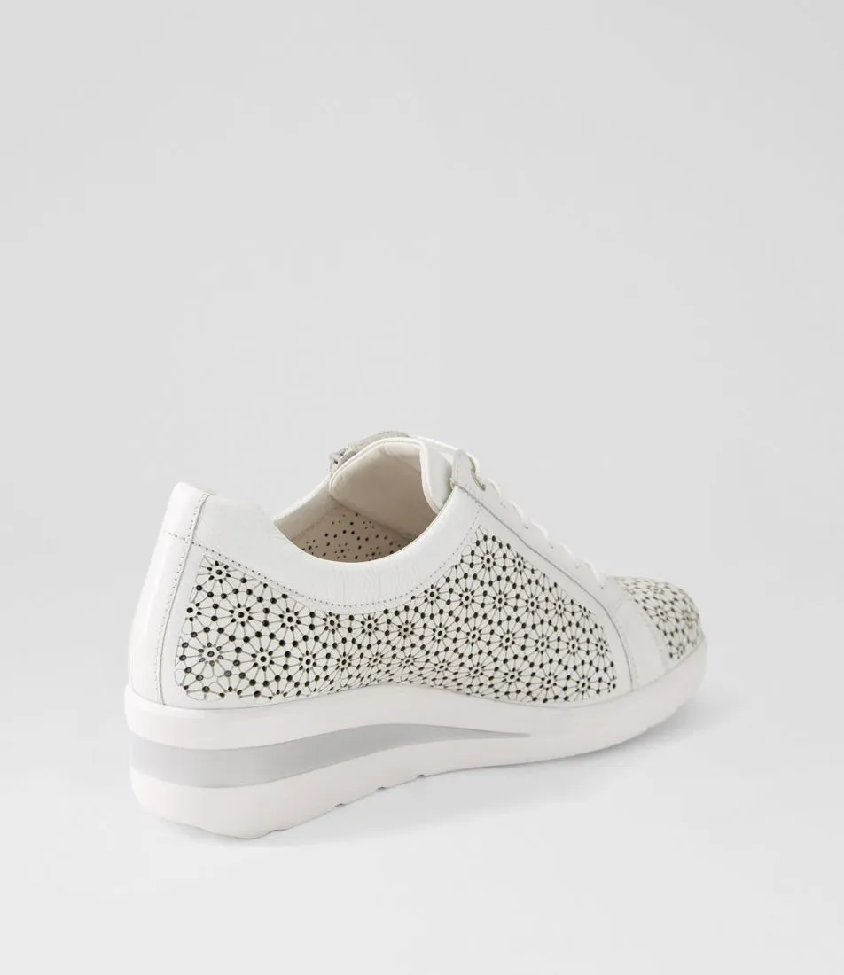 SUPERSOFT Rais White Leather Sneakers