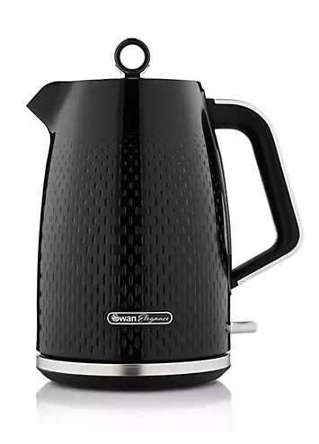 Swan SK14016BLK Elegance Cordless Kettle with Rapid Boil 1.7 Litres - Black | Kaleidoscope