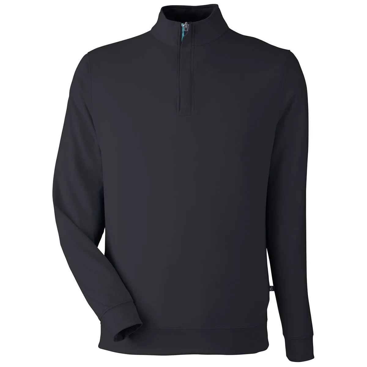 Swannies Golf Men's Black/Marine McKinnon Quarter Zip