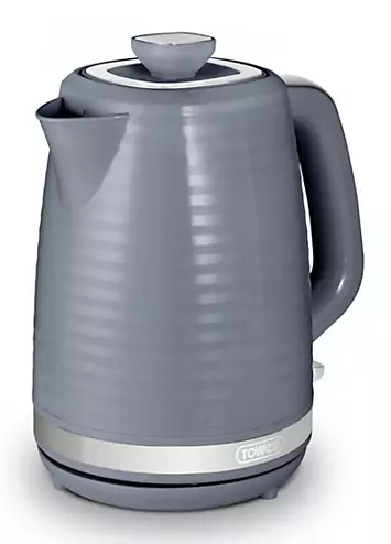 Tower Saturn 1.7L Kettle with Quick Boil 3000W T10077GRY - Grey with Chrome Accents | Kaleidoscope