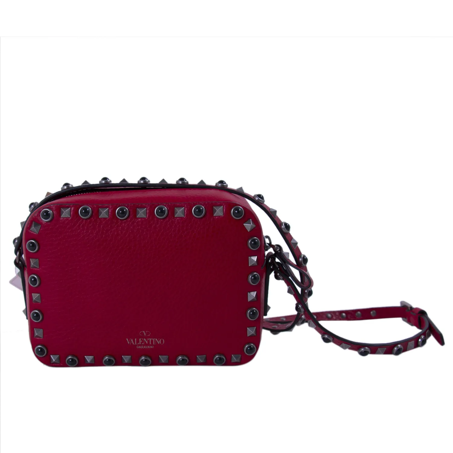 Valentino Rockstud Rolling Noir Cross Body Bag