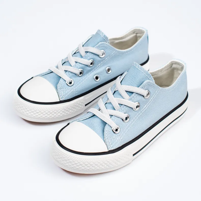 Vico blue children's sneakers with elastic bands