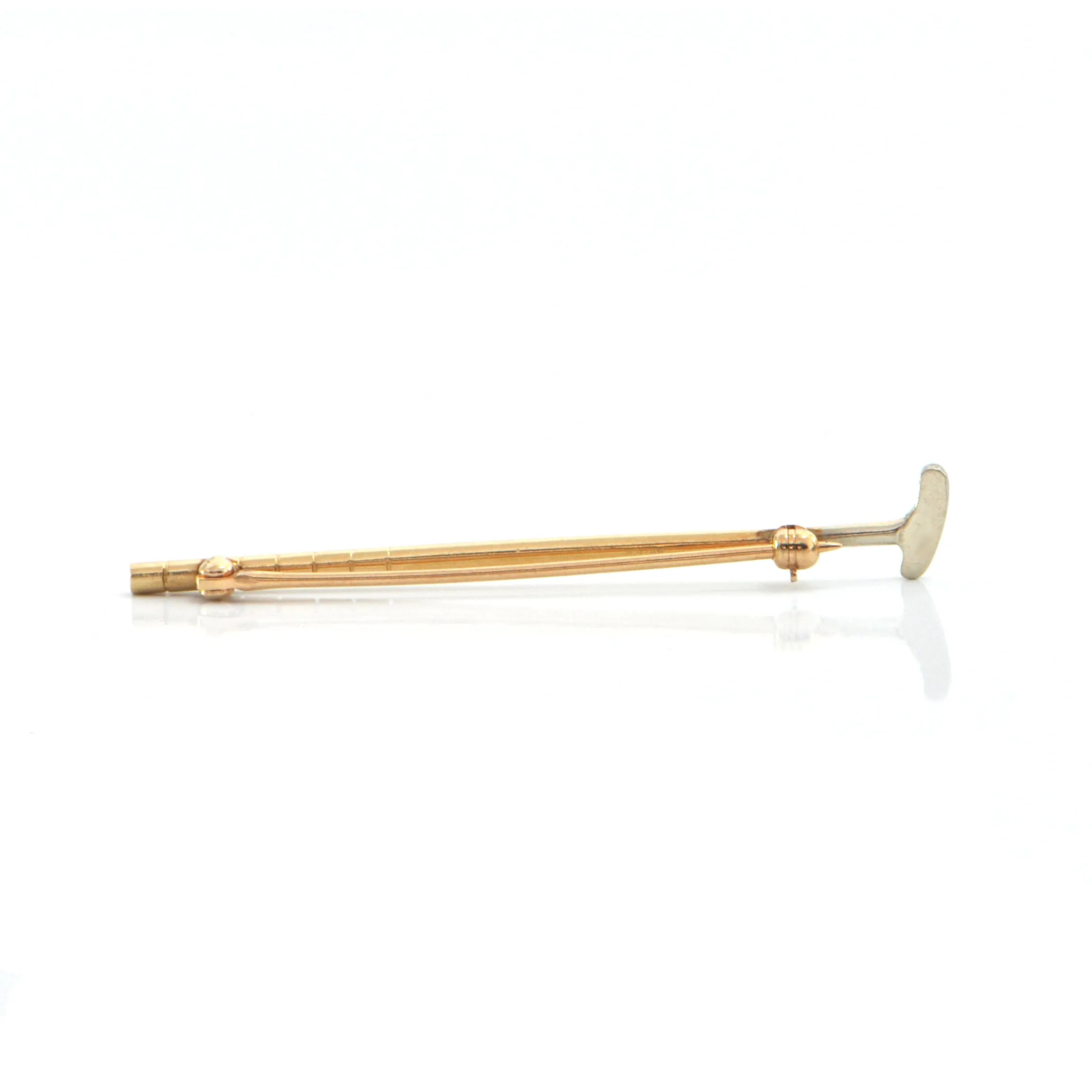 Vintage 14k Yellow Gold Golf Club Lapel Pin