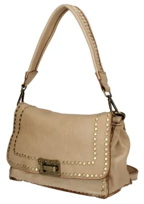 Vintage taupe tory leather bag