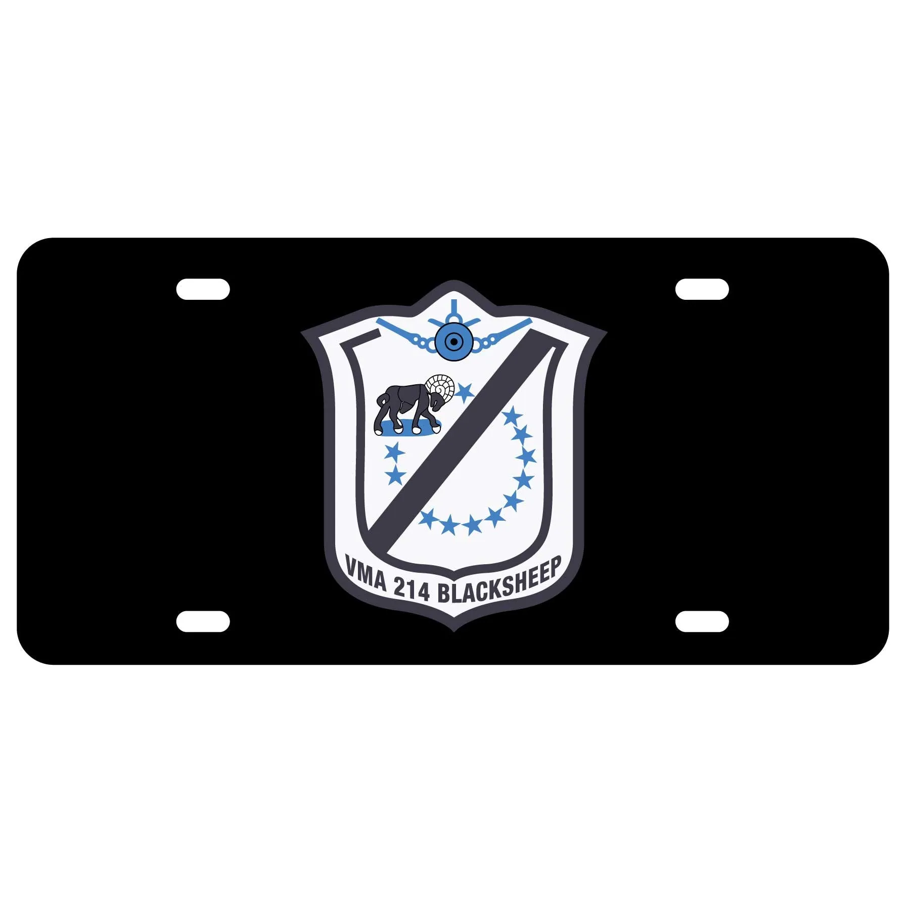 VMA-214 Blacksheep License Plate