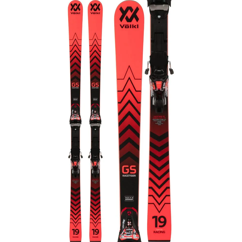 V\u00f6lkl - Racetiger GS R JR 22/23 Kids Ski with Binding (130-170cm)