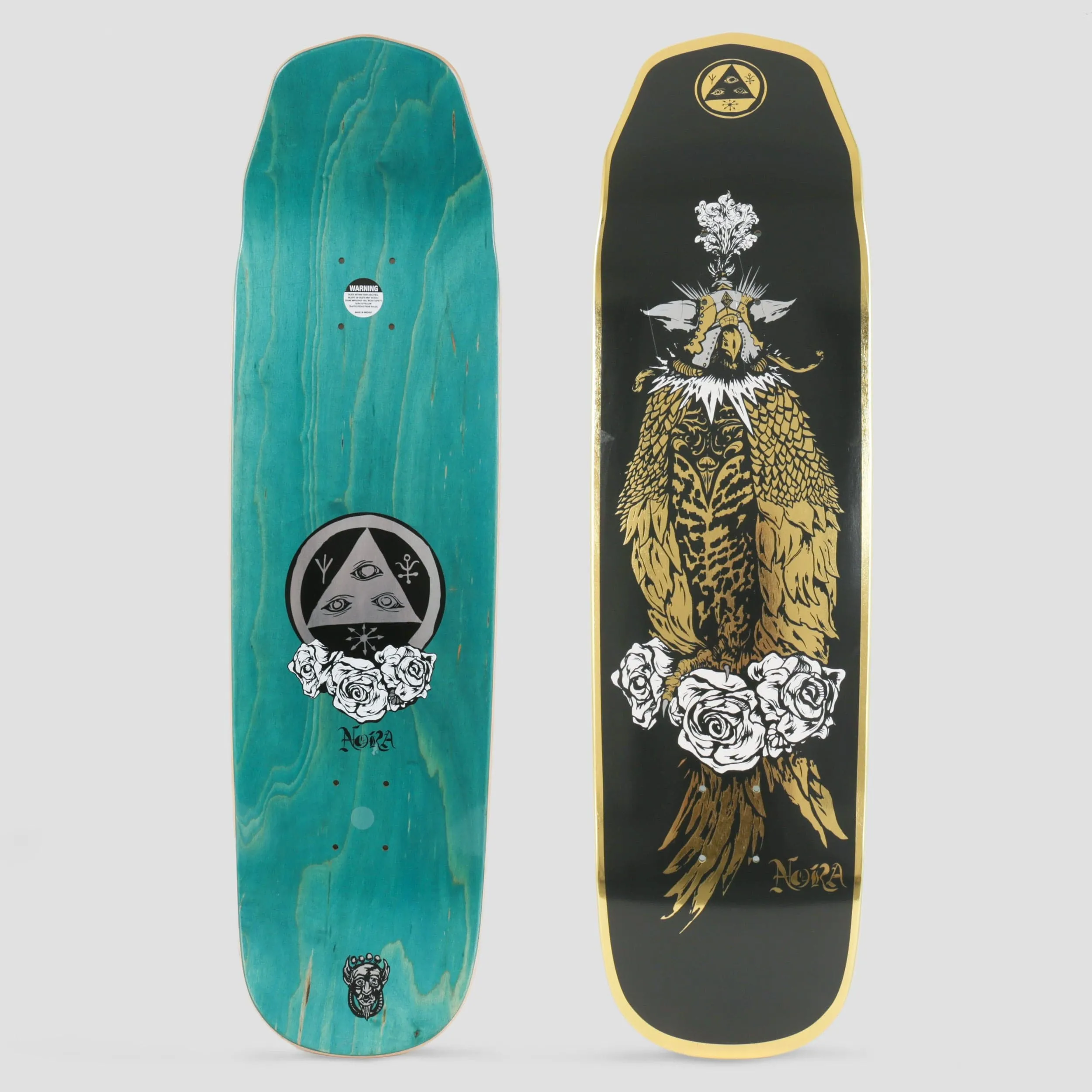 Welcome 8.6 Peregrine on Wicked Queen Skateboard Deck Gold Foil