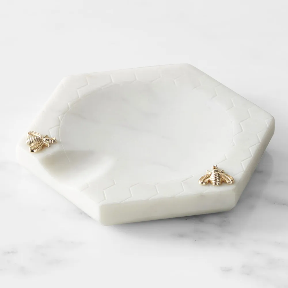 Williams-sonoma Williams Sonoma Honeycomb Marble Spoon Rest