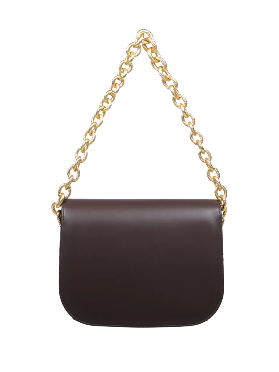 WOMAN AMATO DANIELE DARK BROWN CALF LEATHER QUEEN CACCIATORA BAG