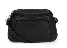 Women's black hexagonal leather bag 469994