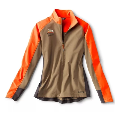 Women's Orvis Quail Forever Pro LT Softshell 1/2 Zip Pullover