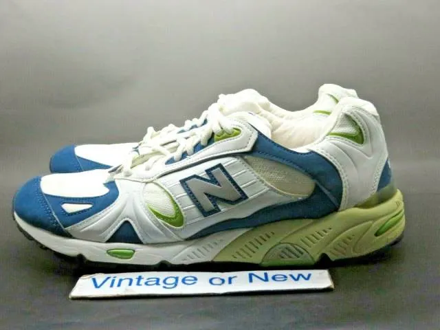 Women's VTG 90's New Balance 1120 White Blue Lime Green ...