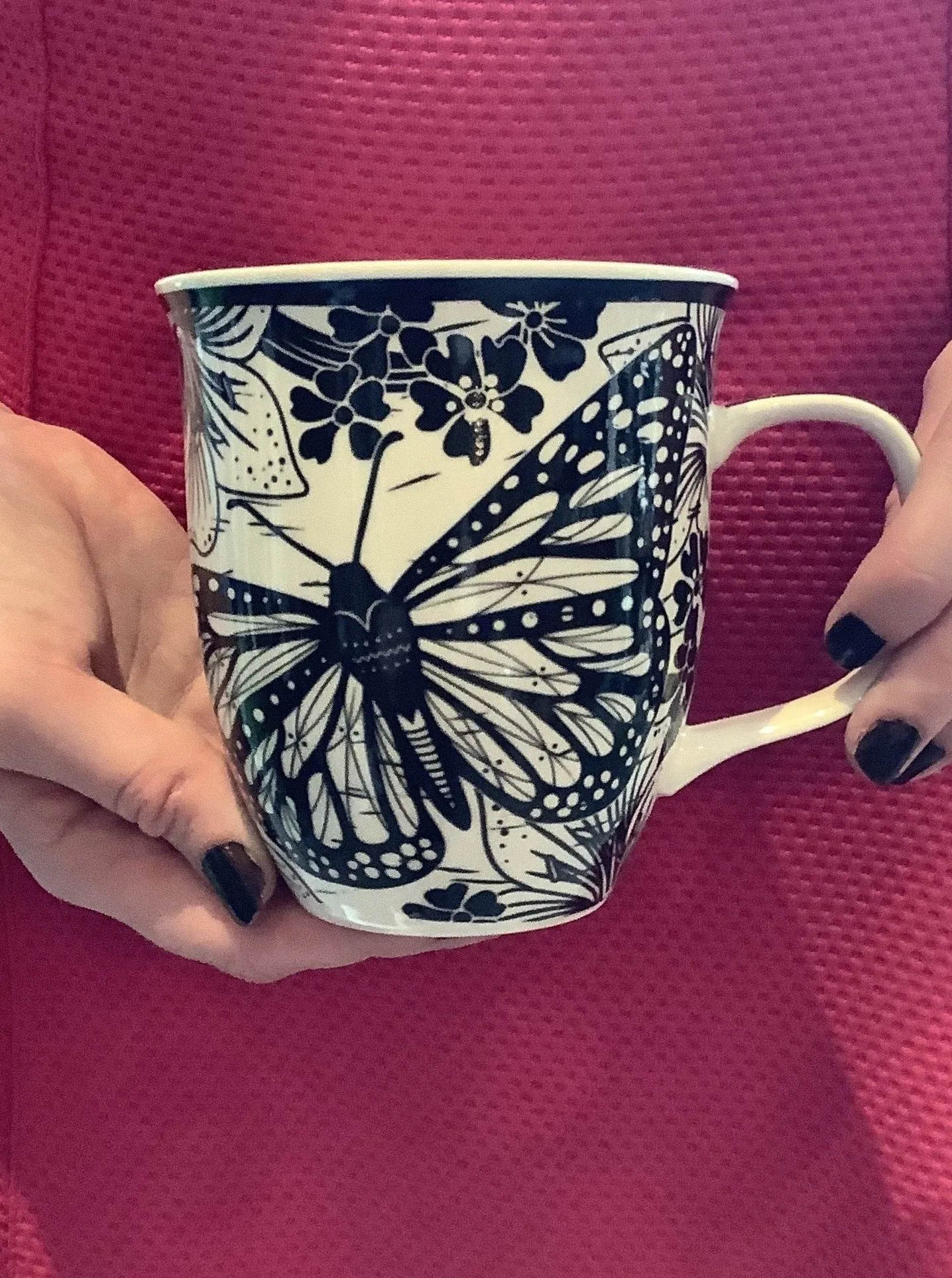 Woodcut Butterfly Mug