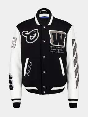 Wool-Blend Varsity Jacket