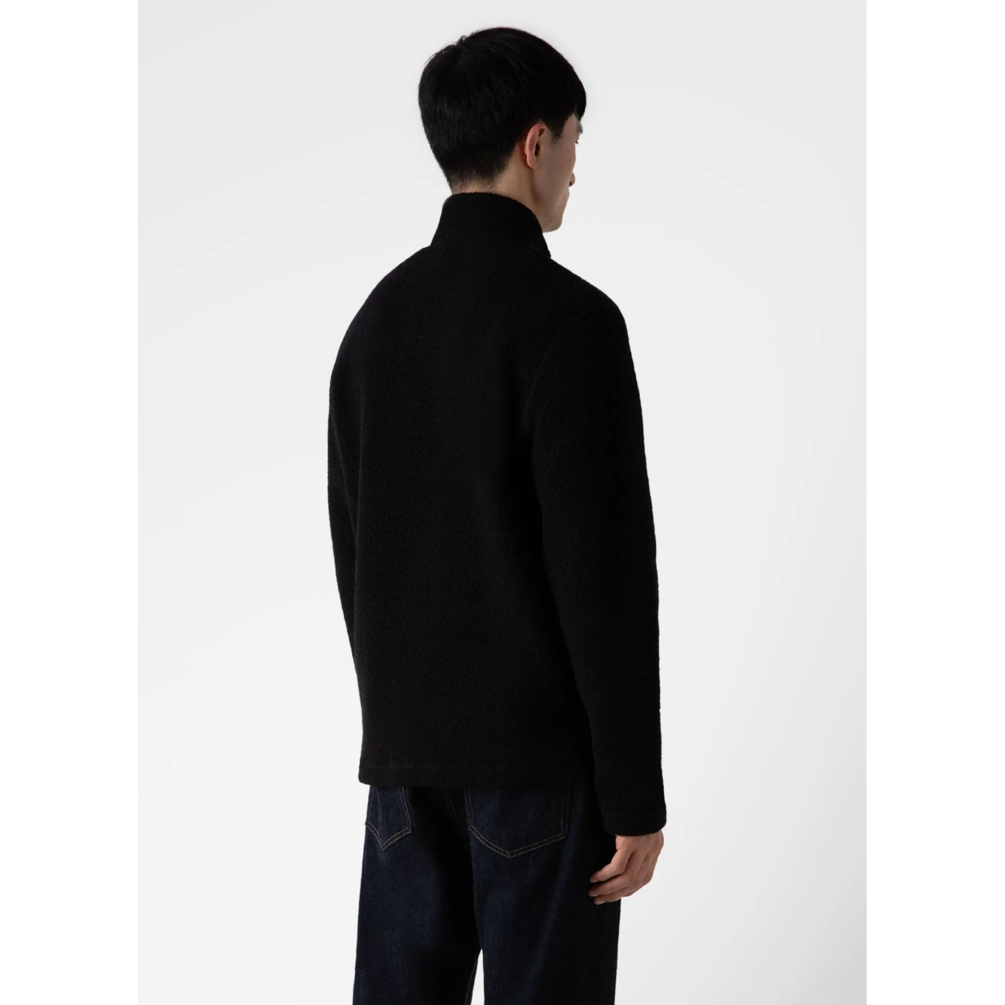 Wool Fleece Jacket | Men | Black