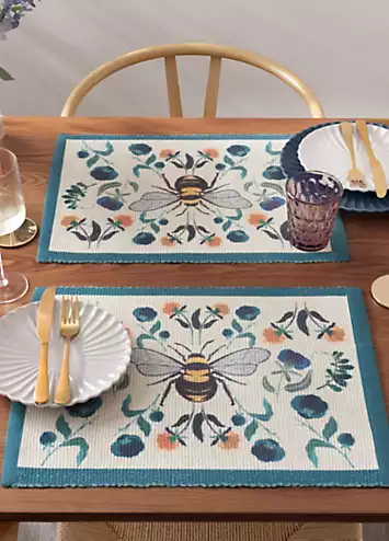 Wylder Nature Wild Garden Set of 4 Table Placemats | Kaleidoscope