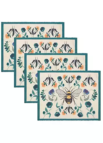 Wylder Nature Wild Garden Set of 4 Table Placemats | Kaleidoscope