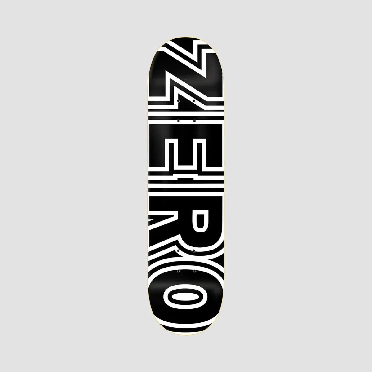 Zero Bold Skateboard Deck Black/White - 8.375