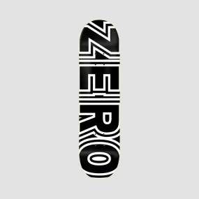 Zero Bold Skateboard Deck Black/White - 8.375